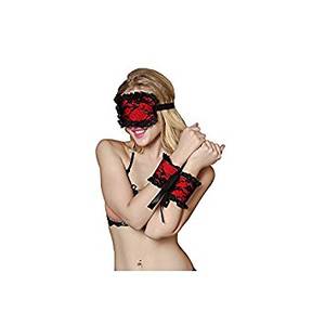 Handcuff Cartoon Porn - ZSWELL 2 in 1 Porn Sexy Lingerie Women Couple Sexy Lace Mask Blindfolded  Patch + Sex