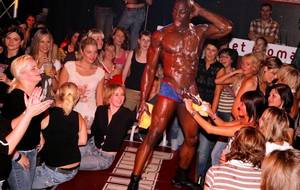 hardcore partying black - The always-popular Blade hits the stage and the girls go crazy once they  get a good look at his hard body and huge black cock. He slowly strips,  then lets ...