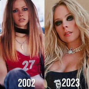 Avril Porn - Avril Lavigne 2002 & 2023 : r/nostalgia