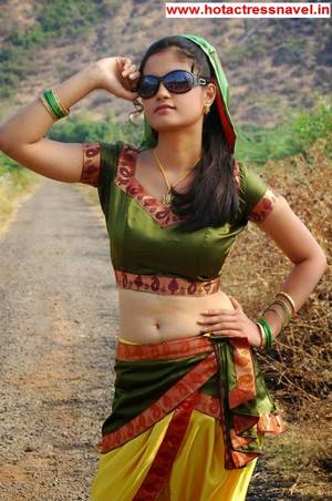 indian actress bareback - Indian Actress Madhulika Hot Navel, Cleavage, Bareback pics in sari (saree).