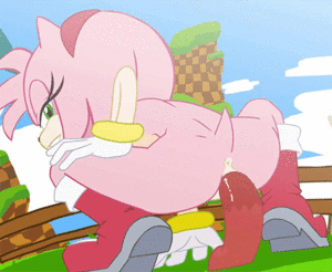 Amy Riding Sonic Porn - Amy Rose ride on big dildo â€“ Sonic Hentai