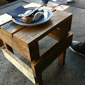 Black Star Safari - DIY wooden stool @ Black Star Pastry, Newtown NSW