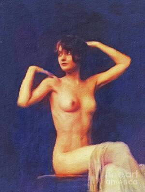 Barbara Stanwyck Nude - Barbara Stanwyck, Vintage Movie Star Nude Art Print by Esoterica Art Agency  - Fine Art America