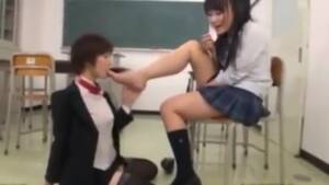 jap lesbian feet - Japanese Lesbian Foot Worship - VJAV.com