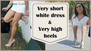 crossdresser call girls - Crossdresser - very short dress and very high heels | NatCrys - YouTube