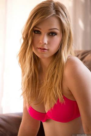 Bra Desire - Alaina Fox - slides off her pink bra and panties by Digital Desire