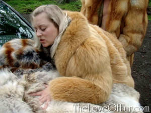 ebony fur coat porn - Horny dude in a fox fur coat drilling hard - XXX Dessert - Picture 5