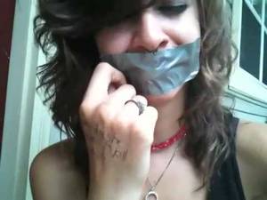 Duct Tape Mouth Girl Sexy - Image result for sellotaped mouth