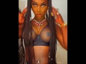 black shemale with pierced nipples - Pierced Nipple Ebony Videos and Tranny Porn Movies :: PornMD