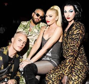 Gwen Steffani Porn Ass - Violet Chachki hanging out with Gwen Stefani, Maluma and Denek K at the  Moschino Met Gala after party : r/rupaulsdragrace