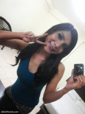 beautiful black hair self shot girlfriend - 