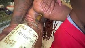 Hennessy Double Anal Porn - Your Wife getting Fuck by BBC an Gallon of Hennessy Bottle in Asshole DP -  Pornhub.com