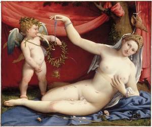 Male Piss Art Porn - Lorenzo Lotto, â€œVenus and Cupid,â€ 1525.