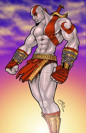 Gay Mythology Porn - Kratos - God of War by Leon by urbanmusiq