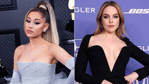 Gallers Ariana Grande Porn Captions - Ariana Grande and Liz Gillies Wear 'Showgirls' Halloween Costumes â€“  Hollywood Life