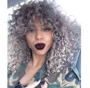 curly hair - The 6 Hottest Curly-Hair Color Trends - Icy White This growing trend is an  edgier, fresher take on the double-processed blonde