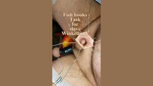 Fish Hooks Gay Porn - Foreskin fishing hooks task for slave Winkelhock Part2 - ThisVid.com