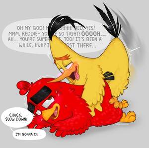 Gay Porn Angry Birds Move - Rule 34 - 2boys about to cum angry birds avian bird blush chuck (angry birds)  consensual drooling english text eyes rolling back furry only gay gay sex  grey background male male only