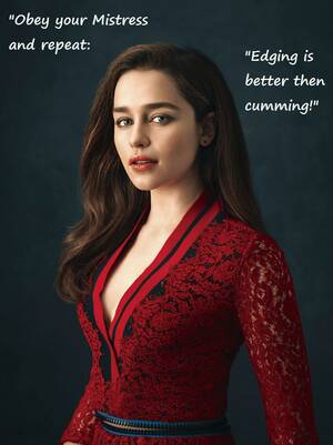 Celebrity Porn Captions Rule 34 - Emilia Clarke Edging Caption ~ Celebrity â€“ Rule 34 Femdom Club