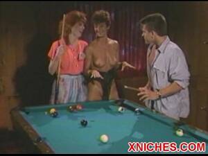 billiard table threesome - 