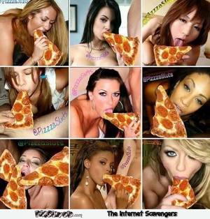 Funny Porn Memes - Funny porn actresses eating pizza