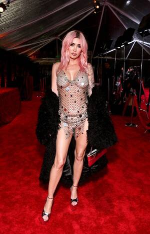Model Megan Fox Porn - Megan Fox's Metal Naked Dress at the 2024 Grammys Is Her Riskiest Yet