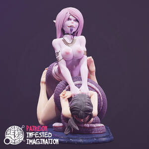 3d Lamia Porn - STL file LAMIA taking a girl victim hentai porn sculpt ðŸ‘§ãƒ»3D printing  template to downloadãƒ»Cults