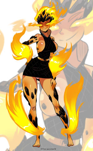 Fire Elemental Girl - Ember - kukuruyo