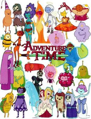 Adventure Time Jungle Princess Porn - Left to Right- Nut Princess, Skeleton Princess, Jungle Princess, Flame  Princess,. Breakfast PrincessAdventure Time ...