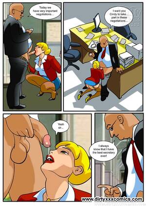 cartoon xx - Nude cartoon. Secretary girl helps her boss - XXX Dessert - Picture 3