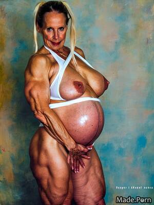 Muscular Pregnant Porn - Porn image of 80 pov big hips pregnant white oiled body muscular created by  AI