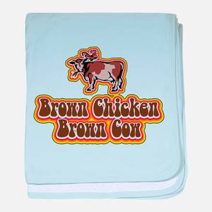 Baby Chicken Porn - Brown Chicken Brown Cow Infant Blanket