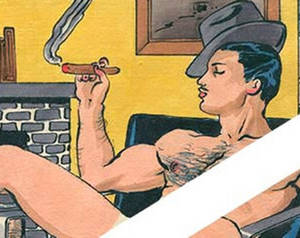 German Cartoon Porn 50s - SALE Come In Gay 50's Comic Vintage Male Nude Drawing Gay Comic Art Felix d'