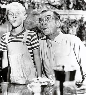 Northern Exposure Tv Show Porn - Jay North as Dennis and Joseph Kearns as Mr. Wilson in the 1950s TV series