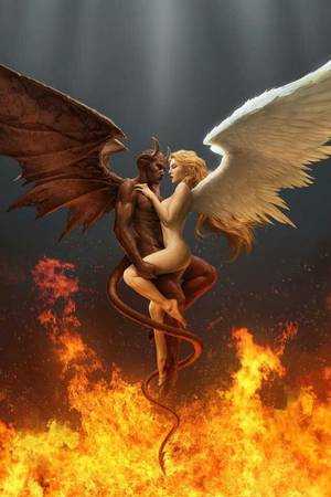 Angel And Demon Sex - The legends go that the first incubus was born of a demon and angel.  Abandoned