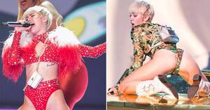 Miley Cyrus Forced Porn - Miley Cyrus's Bangerz tour outrages parents because of her lewd behaviour -  Daily Record