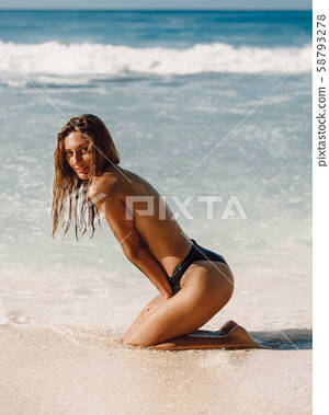 amateur hawaii naked beach pic - Young naked woman relaxing at tropical beach... - Stock Photo [58793278] -  PIXTA