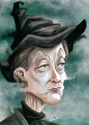 Mcgonagall Harry Potter Porn - Maggie Smith in the role of Minerva McGonagall - caricature by Ribosio # harrypotter gallery -