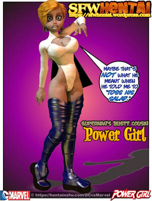 Cartoon Superman Porn Parody - oppai hentai bigtits PowerGirl DCcomics. SFW oppai hentai art of Superman's  big tits cousin Power Girl in sexy DC Comics cartoon porn parody ...