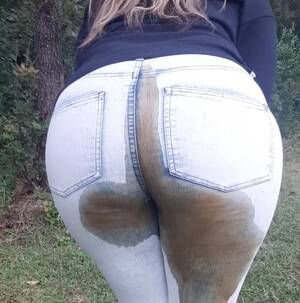 Jeans Poop Porn - Messy Outdoor Jeans Poop - ThisVid.com