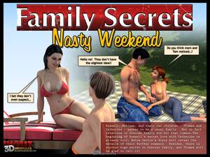Nasty 3d Porn - Family Secret- Nasty Weekend - Porn Cartoon Comics