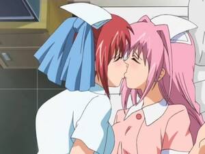 anime hentai lesbian kissing - Young nurses try some lesbian treatments