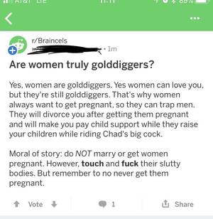 big pregnant slut fucking not - Women never have jobs or support themselves, ...