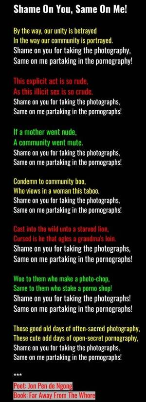 Communal Whore Porn Captions - On A Mother's Pornography In Photography, Shame On Us All; Same On  Assholes! | THE EASED AFRICA I WANT
