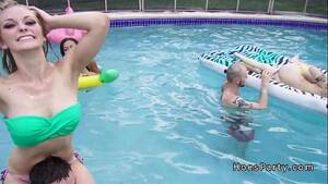 Anal Group Sex Pool Party - 