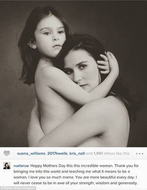 Celeb Mother - Mother's Day montage! Rumer Willis dedicated an Instagram post to her mother  Demi Moore for