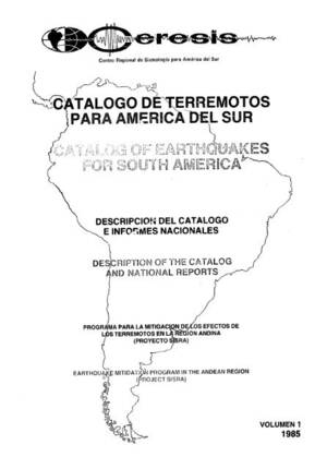 1930 porn pth - catalogo de terremotos para america del sur catalog of earthquakes ...