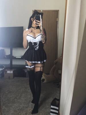 Maid Uniform Porn - thigh highs are essential to a maids uniform Porn Pic - EPORNER