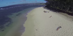 naked beach fun - Watch A Drone Fly Over A Hawaiian Nudist Beachâ€¦And...
