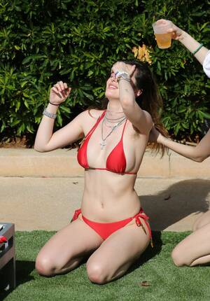 hairy beach girls - Bella Thorne Shows Off Hairy Armpits in Tiny, Red Bikini: Pics! | Life &  Style